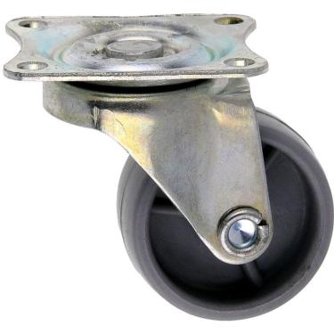 Imagem de Rodízio Aço Carbono Zincado e Roda Plástico PVC 1.5/8 Polegadas Placa - STARFER