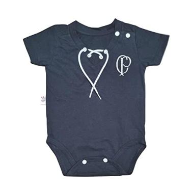 Imagem de Body Bebê Corinthians Retrô Preto Oficial