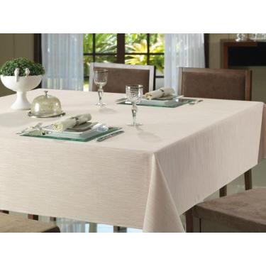 Imagem de Toalha De Mesa Quadrada Döhler Bege - 200X200cm Clear Passion Liso