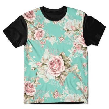 Imagem de Camiseta As Braba Masculina Flores Full Print