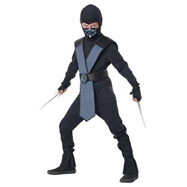 Imagem de California Costumes, Dragon Master Ninja - azul, infantil médio
