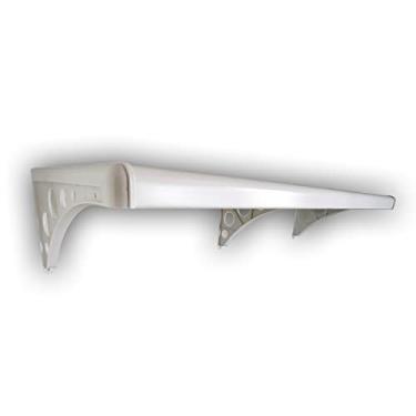 Imagem de Prateleira em PVC com Suporte 40x20cm Branca