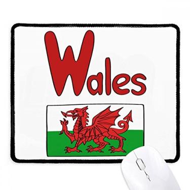 Imagem de Mousepad com a bandeira nacional vermelha e verde da Wales