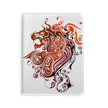 Imagem de Caderno colorido com silhueta de dragão animal, capa de chiclete, capa macia, diário