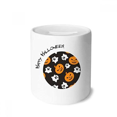Imagem de DIYthinker Abóbora Halloween Hallowmas Fantasma Dinheiro Caixa Cerâmica Porta-Moedas Presente