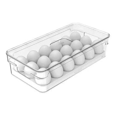 Imagem de Organizador de Geladeira Porta 18 Ovos Com Tampa Ou Compacto