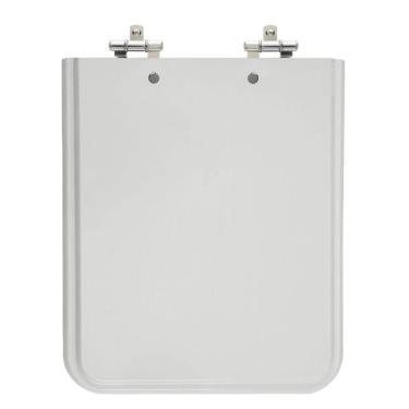 Imagem de Assento Sanitário Square Cinza Platina (Claro) Tampa para Vaso Incepa de Madeira Laqueada