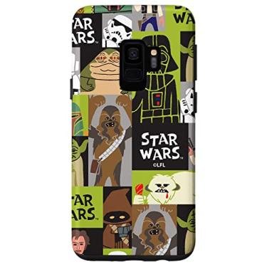 Imagem de Capa para Galaxy S9 Star Wars Chewbacca Darth Vader Boba Fett com desenho de personagem