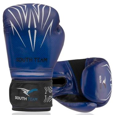 Imagem de Luva De Boxe/Tailandes/Kickboxing/Muay Thai - S.R. Pró (10oz, Azul)
