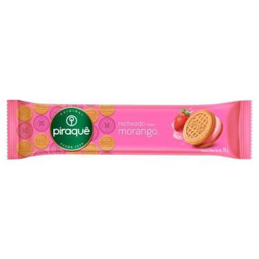 Imagem de Biscoito Piraquê Recheado Sabor Morango 76g