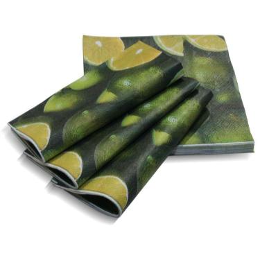 Imagem de Guardanapo Papel Decorado Vizapi Limões 33X33Cm C/ 20 Folha Dupla Multicolorido