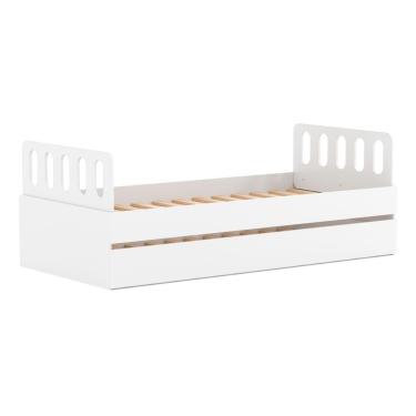 Imagem de Bicama Solteiro Com Cabeceira Anatômica Removíveis Branco Housin