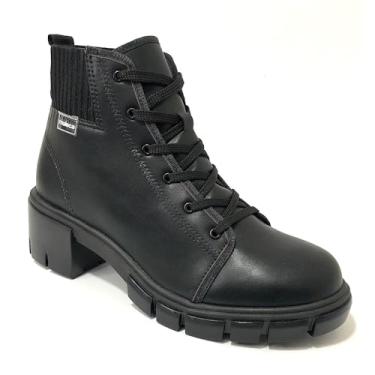 Imagem de Bota Feminina Moleca Coturno Elástico Preto - 36