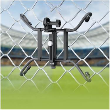 Imagem de Montagem de Suporte de Câmera de Ação, Montagem de Cerca Com Braço de Braçadeira Ajustável Flexível, Montagem de Cerca de Celular para Tênis de Futebol, Montagem de Cerca de