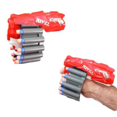 Imagem de Brinquedo Lança Dardos Alvo Metralhadora Arma 20 Dardos (so lanca vermelho)