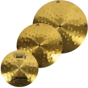 Imagem de Prato de Bateria Kit Clap Stack de 13" 15" 16" Polegadas Linha Harmony Liga Brass Turkish Conception