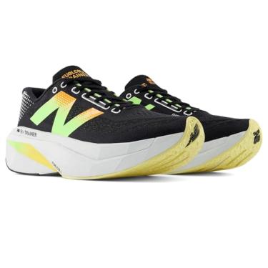 Imagem de New Balance Fuelcell Supercomp Tênis masculino V3, Preto/Fantasma/Limão Glo branqueado, 38