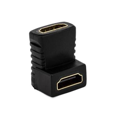 Imagem de Adaptador 90 Graus - Hdmi Fêmea Para Fêmea - Cirilo Cabos