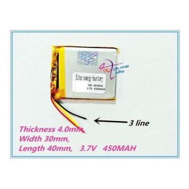 Imagem de Bateria 450 Mah 3,7 Pequena Gps,baba,brinquedos,rastreador - - KMIG