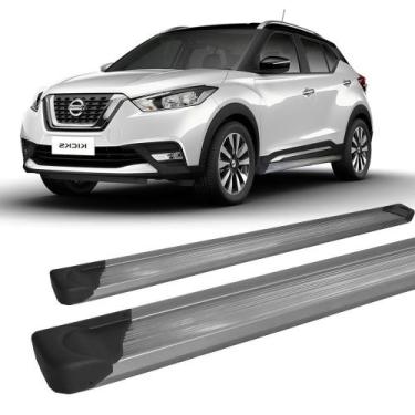 Imagem de Estribo Nissan Kicks Plataforma de Alumínio Prata - HOZZ