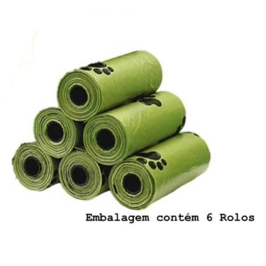 Imagem de Refil Cata Caca Saco Saquinho Sacolinha Coletor Lixo Coco Pet Cães Cac