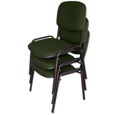 Imagem de 03 Cadeiras para Auditórios Linha Hotel Auditório Verde - Design Offic
