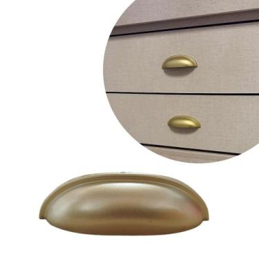 Imagem de Kit 8 Puxadores Rose Gold Puxador concha Puxador para guarda roupa - T