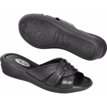 Imagem de Tamanco Sandália Linha Senhora Conforto Feminina Casual Resistente - J