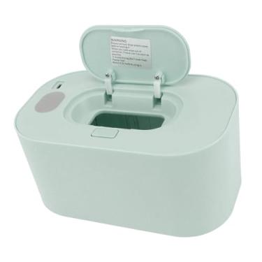 Imagem de Aquecedor de Lenços Umedecidos Com Placa de Aquecimento Superior Alimentado por USB Aquecedor de Lenços de Temperatura Constante para Bebês, Acomoda a Maioria Dos Lenços (Verde)