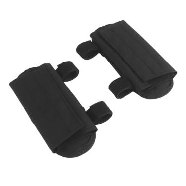 Imagem de CMAIR4U Pacote com 2 almofadas de ombro para colete tático, almofadas de ombro com malha macia para equipamento de airsoft (BK)