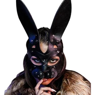 Imagem de Máscara feminina de couro, máscara de baile de máscaras, acessório de fantasia de Halloween, Em-031, tamanho único
