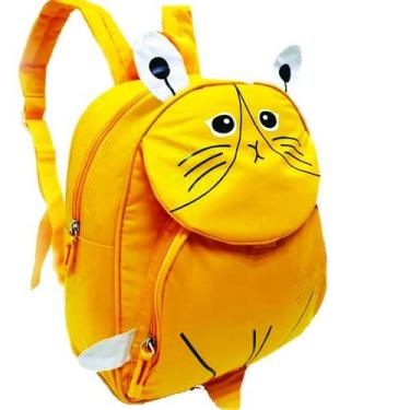 Imagem de Mochila Escolar Kids Gato Fofurinha CG31516 - ELLO, amarelo