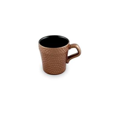Imagem de Xícara de Cerâmica Martelada Cobre 150ml - Ceraflame, Marrom