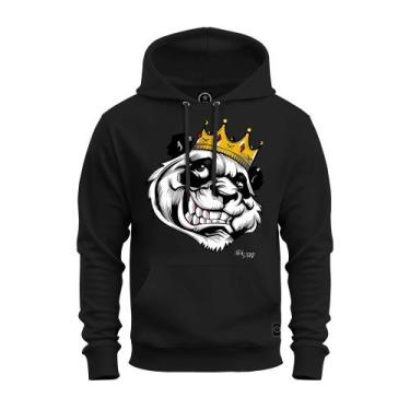 Imagem de Moletom Estampado Blusa De Frio Canguru Confortável King OF Panda - Su