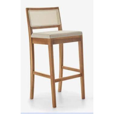 Imagem de Banqueta Herval MH3242 (Palha Natural/Mad 079EE/Tec. 2490)