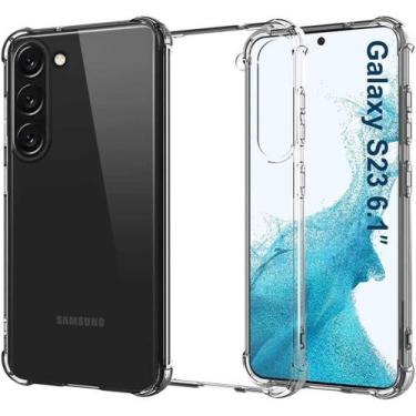 Imagem de Capinha Capa Antiquedas Flexível Compatível com Samsung Galaxy S23 6,1