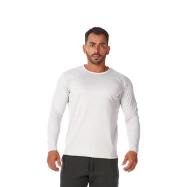 Imagem de Blusa Manga Longa Dry Fit Masculino Manga Longa Camiseta Esportiva Aca