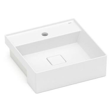 Imagem de Cuba de Semi Encaixe 400cm X 400cm com Mesa T10 Terra Roca Blanco Mate