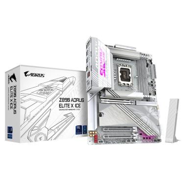 Imagem de Placa Mãe Gigabyte Z890 AORUS ELITE X ICE WIFI 7 Intel LGA1851 4xDDR5 Chipset Z890 ATX