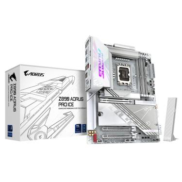 Imagem de Placa Mãe Gigabyte Z890 AORUS PRO ICE WIFI 7 Intel LGA1851 4xDDR5 Chipset Z890 ATX