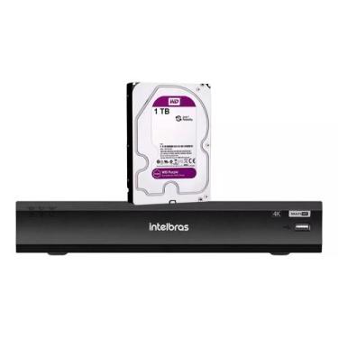 Imagem de Kit Intelbras Dvr 08ch Imhdx 5108 4k C/hd 1tb Purple