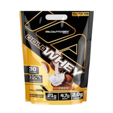 Imagem de Gold Whey Adaptogen Concentrado 100% Refil 900g, Coco