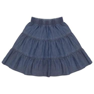 Imagem de Saia Infantil Look Jeans Babado Jeans, 01
