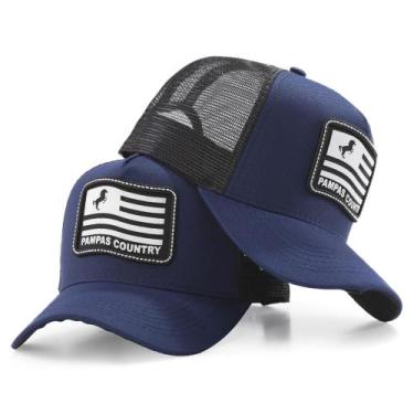 Imagem de Boné Sertanejo Rural Cavalo Bandeira Pampas Country Masculino Feminino