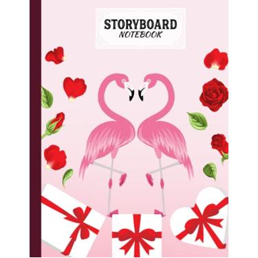 Imagem de Storyboard Notebook: Cinema Notebooks for Cinema Artists/Notebook Sketchbook Template Panel Pages for Storytelling | Layouts: 120 Pages with Size 8.5" x 11" | Flamingos Cover by Ingolf Jakob