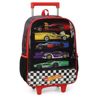Imagem de Mochila De Rodinhas Hot Wheels Preto Luxcel