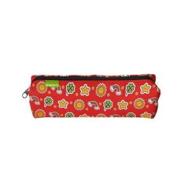 Imagem de Estojo Infantil Tubo Melancia Leo&leo Escolar Ziper Feminino, Solar