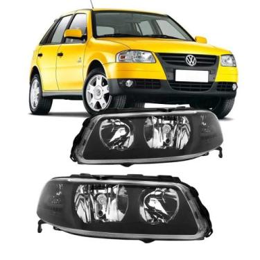 Imagem de Farol Gol Duplo Máscara Negra G3 2000 Até 2005 - Importado