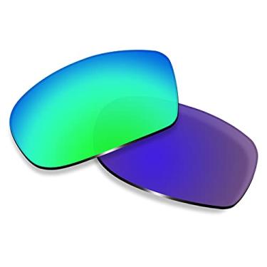 Imagem de Betterun Lentes de reposição polarizadas de policarbonato verde para Oakley Fives Squared