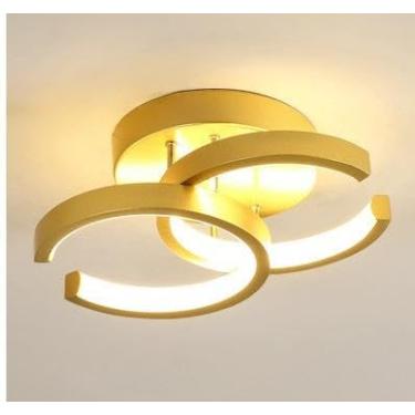 Imagem de Luminária De Teto Plafon Led Moderna Lustre para Corredor Sala Quarto Cozinha (GW14 (24X17X9,50CM))